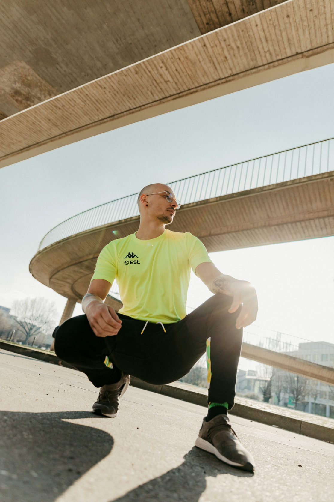 Male Model at editorial Shooting for esl and kappa in cologne