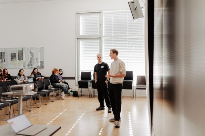 Simon Sasse und Jannik Werner auf der Medienscouts Convention