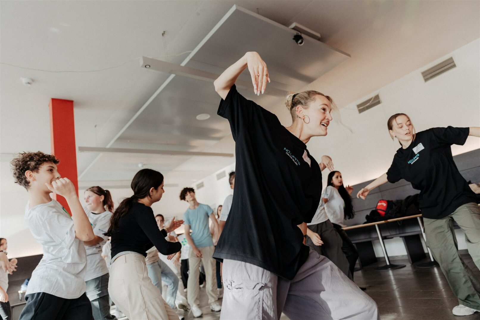 Workshop von Tänzerin und Tanzpädagogin Sarah-Kate auf der Medienscouts Convention