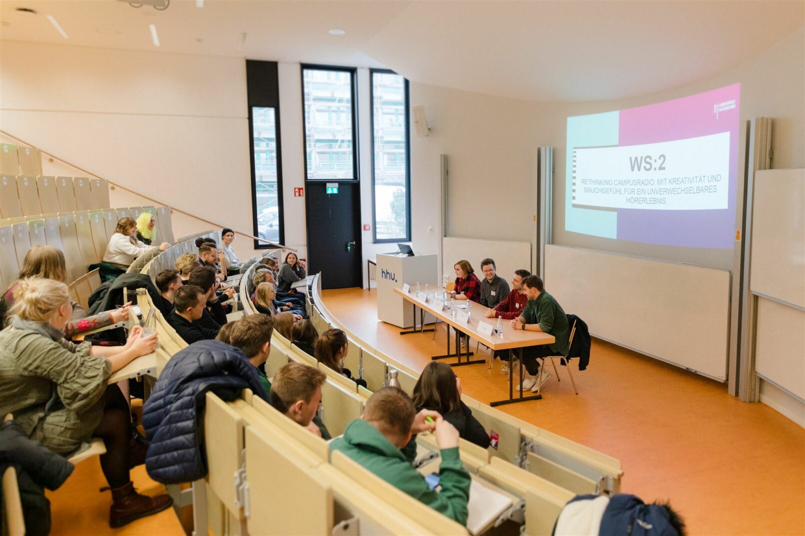 Diskussionsrunde auf dem Campusradio-Tag 2023